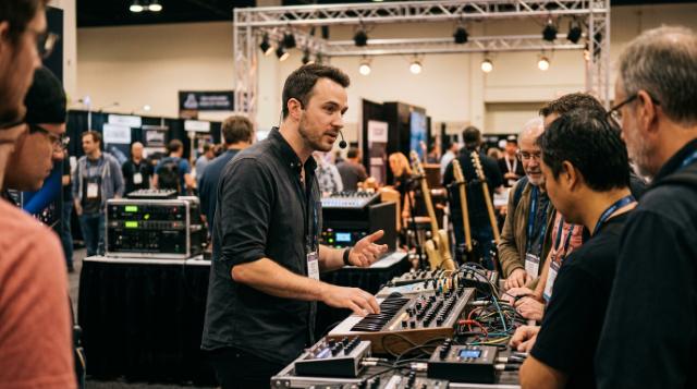 NAMM product presenters