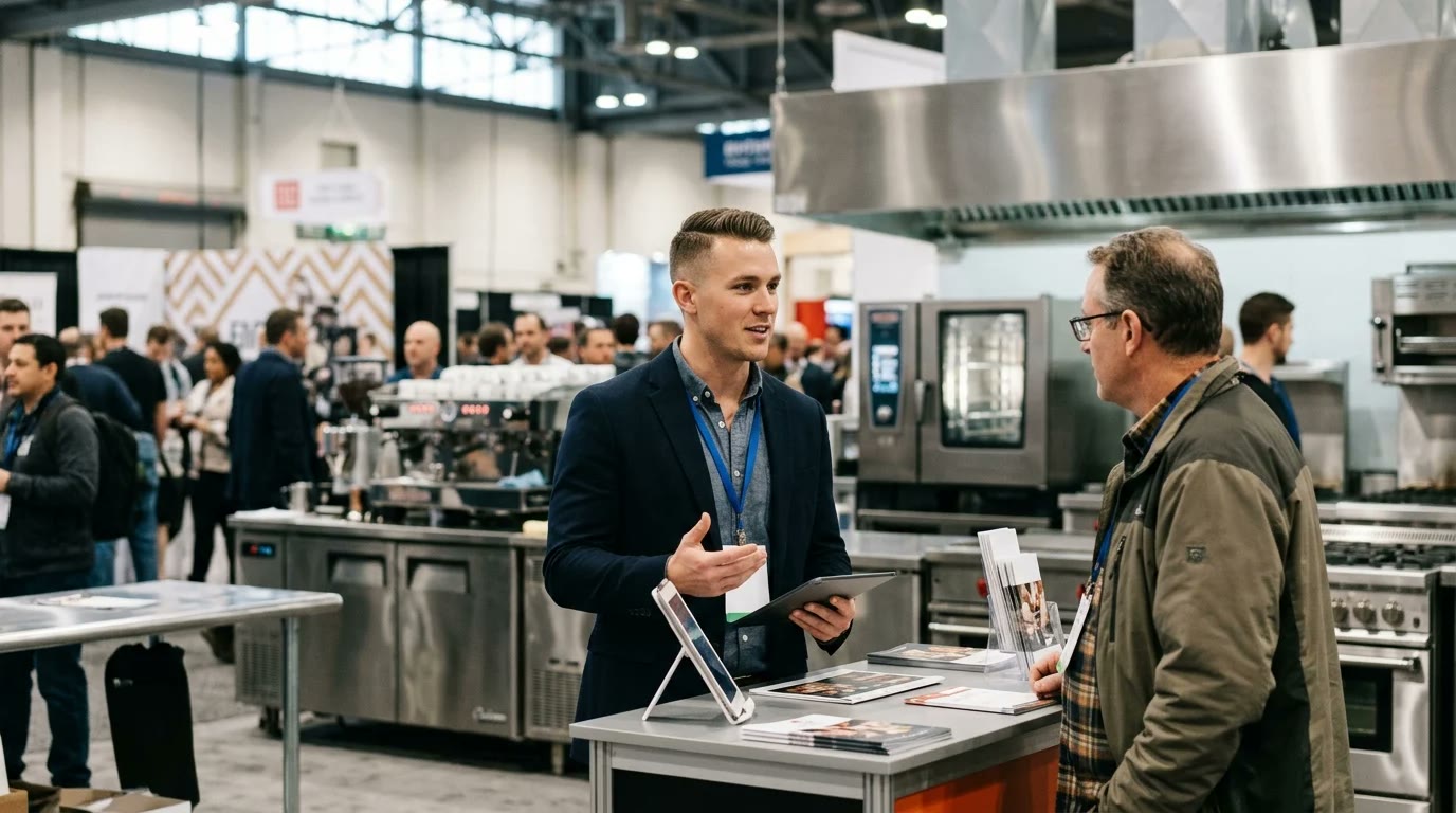 Restaurant Show booth reps