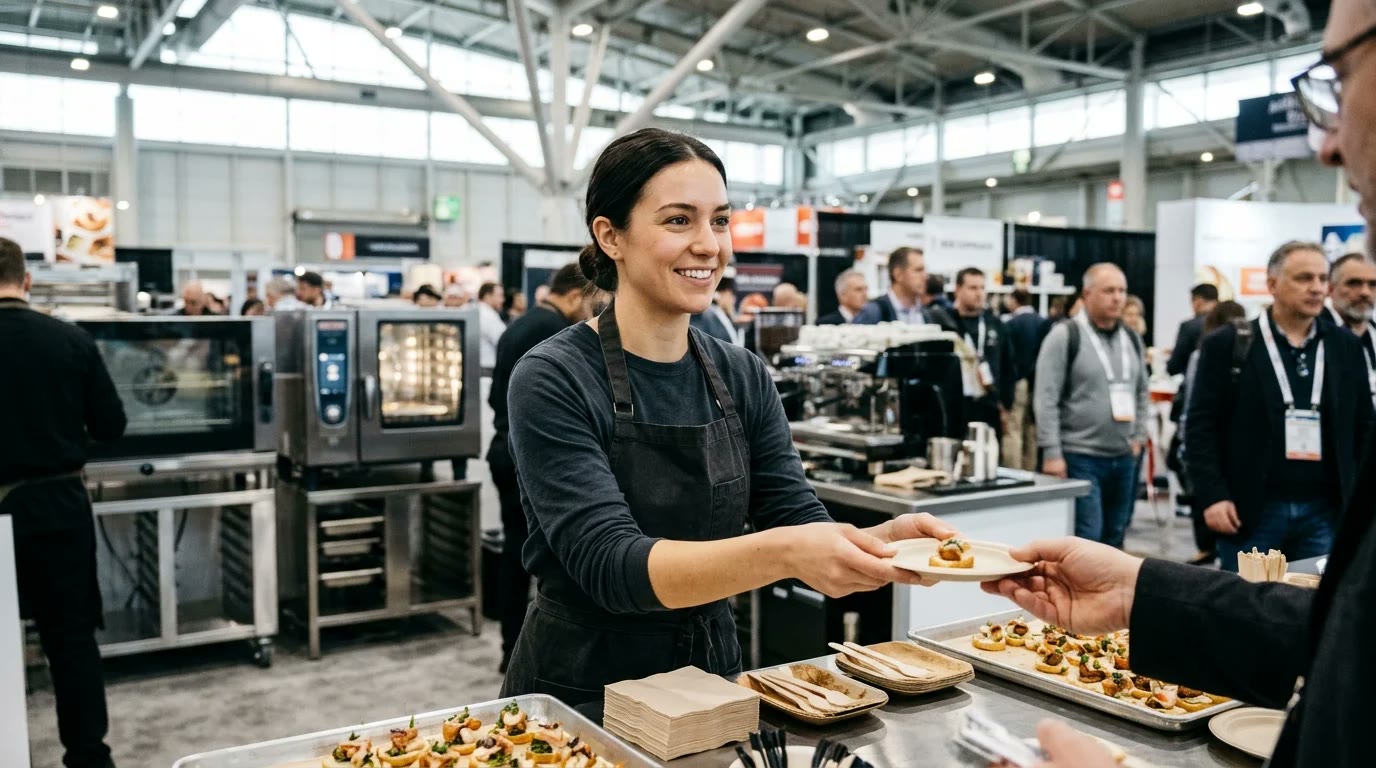 Restaurant Show sampling hosts
