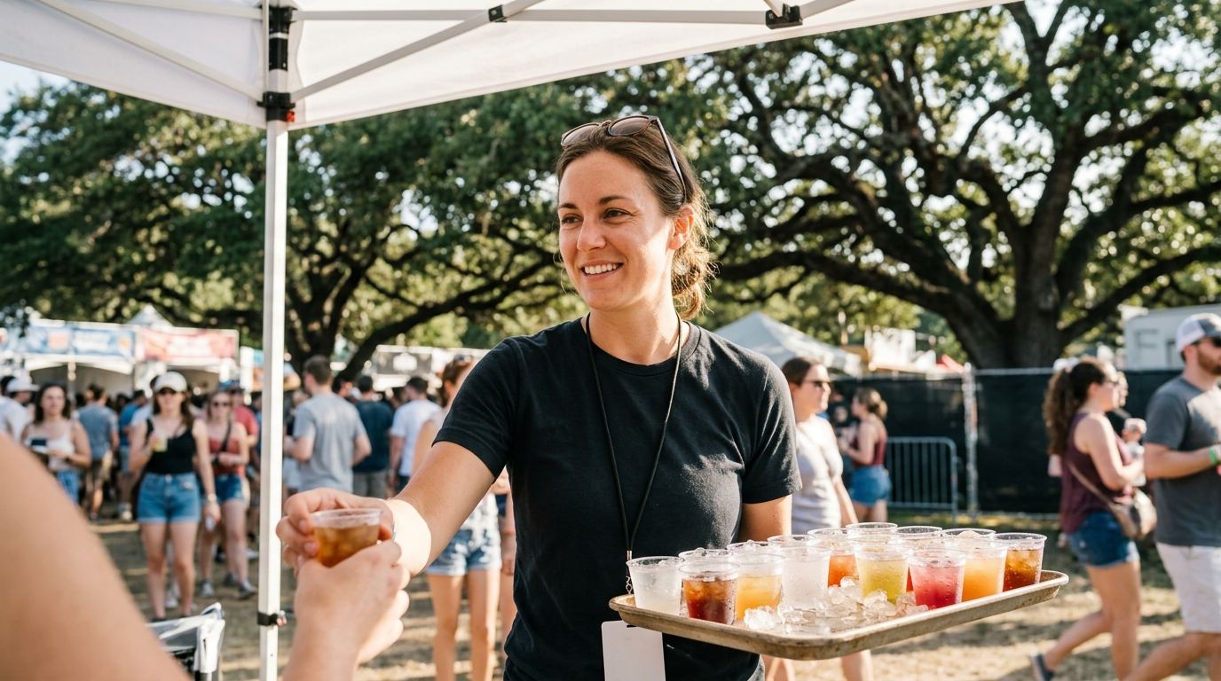 Sampling teams in Austin: under the oaks