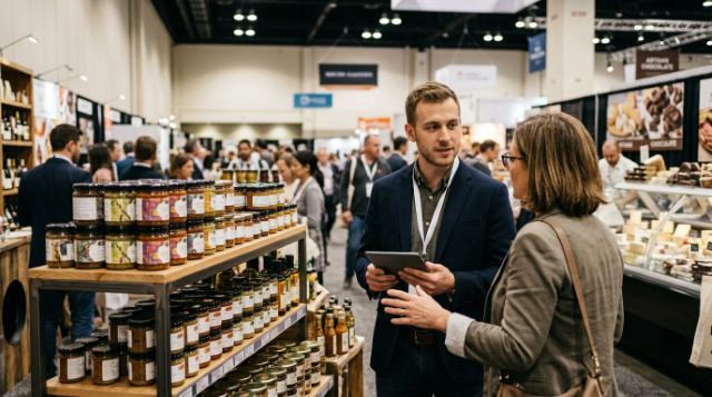 Winter Fancy Food Show booth reps