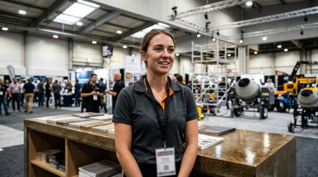 World of Concrete trade show models
